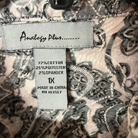 Womens Sz 1X Analogy Plus Jacket Blue/white - Picture 2 of 5